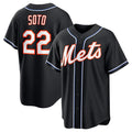 New York Mets #22 Juan Soto 2026 Black KLUNKIM Out Stitched Jersey