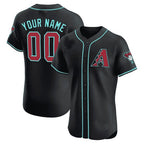 Custom Arizona Diamondbacks 2024 Flex Base Jersey ¨C Black KLUNKIM