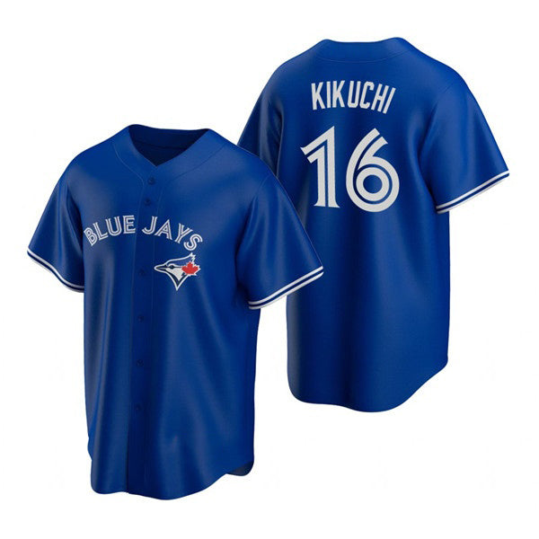 Toronto Blue Jays #16 Yusei Kikuchi Royal KLUNKIM Cool Base Stitched Jersey