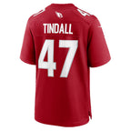 A.Cardinals #47 Channing Tindall KLUNKIM Cardinal Team Game Jersey