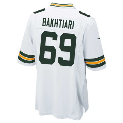 GB.Packers #69 David Bakhtiari White Game American Football Stitched Jersey