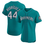 Seattle Mariners #44 Julio Rodr¨ªguez Teal KLUNKIM Alternate Elite Jersey