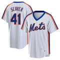 New York Mets #41 Tom Seaver White KLUNKIM Home Cooperstown Collection Player Jersey