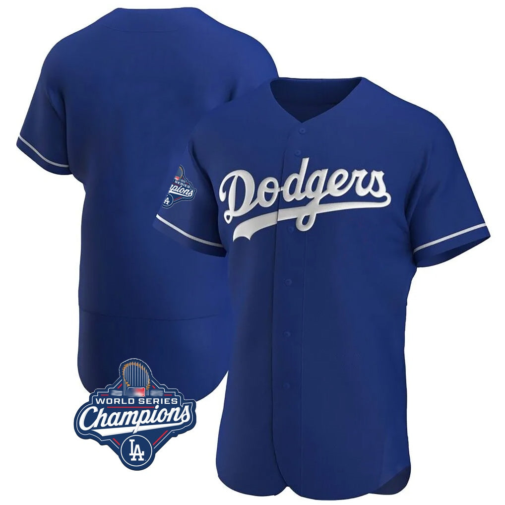 Los Angeles Dodgers Blank Player Royal KLUNKIM Limited Elite Home World Series Meet Stitched Jerseys