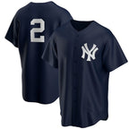 New York Yankees #2 Derek Jeter Navy KLUNKIM Alternate Replica Player Jersey