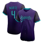 Arizona Diamondbacks #4 Ketel Marte Player Purple KLUNKIM City Connect Limited Elite Home Game Stitched Jerseys