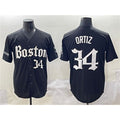 Boston Red Sox #34 David Ortiz Black KLUNKIM Gothic Vapor Limited Stitched Jersey