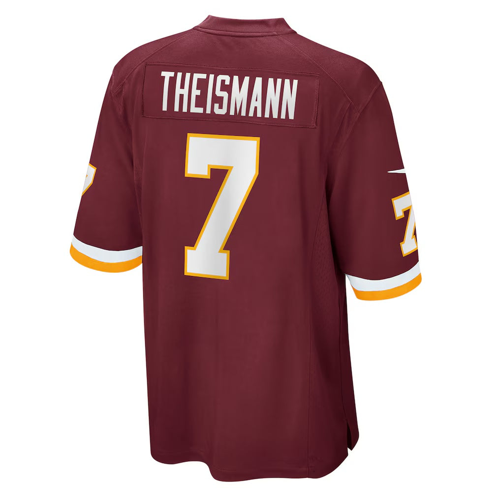 W.Football Team #7 Joe Theismann Burgundy KLUNKIM Retired Player Jersey