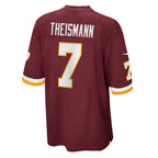 W.Football Team #7 Joe Theismann Burgundy KLUNKIM Retired Player Jersey