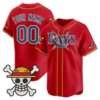 Custom Tampa Bay Rays x One Piece Red KLUNKIM Vapor Premier Limited Jersey - Stitched