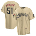 Arizona Diamondbacks #51 Randy Johnson Gold KLUNKIM Sand City Connect Replica Player Jersey