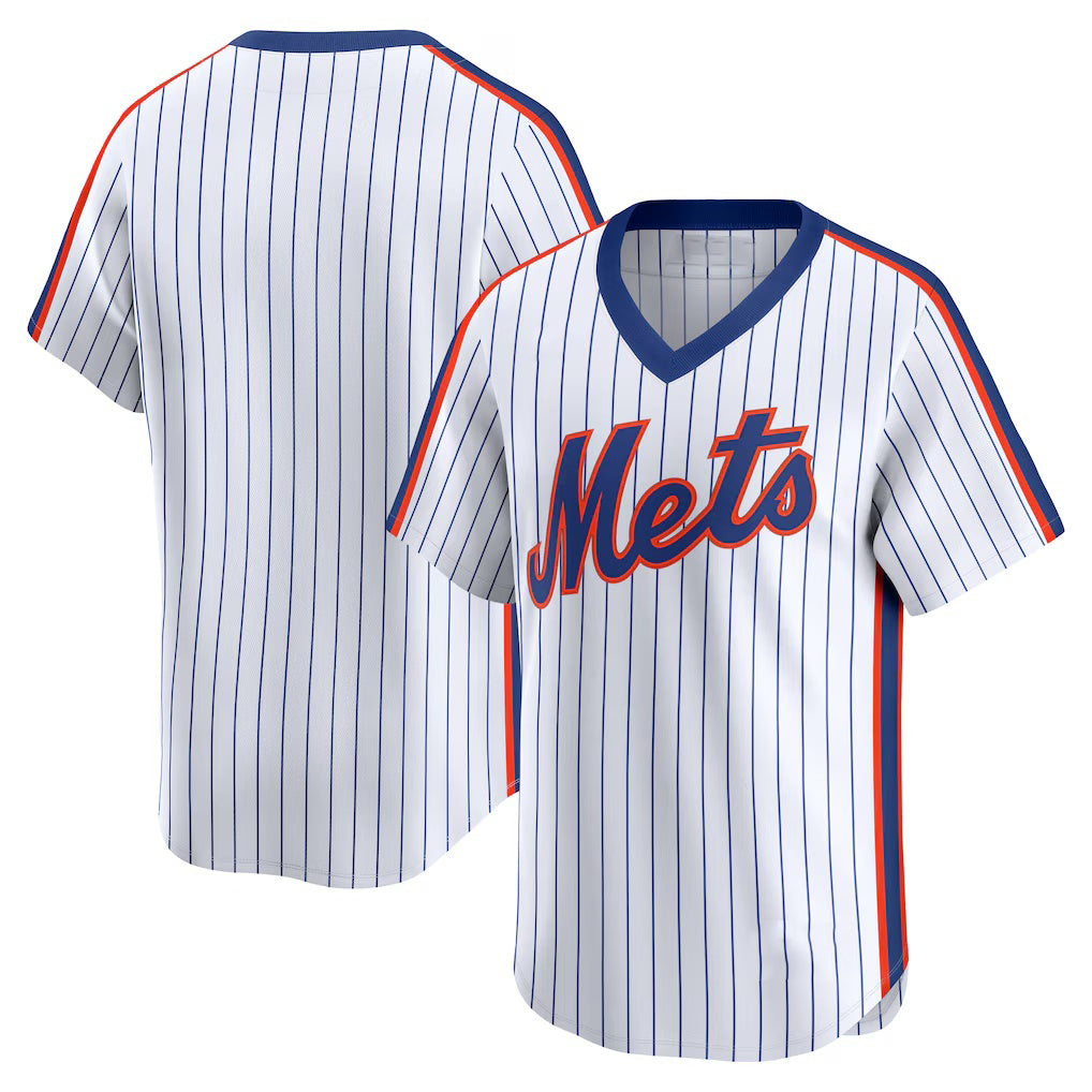 New York Mets White KLUNKIM Throwback Cooperstown Collection Limited Jersey