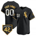 Custom Chicago White Sox 2024 Jackie Robinson Patch Vapor Premier Limited Jersey ¨C All Stitched-Black KLUNKIM