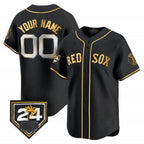 Custom Boston Red Sox 2024 Spring Training Patch Vapor Premier Limited Jersey ¨C All Stitched-Black KLUNKIM
