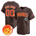 Custom San Diego Padres x Dragon Ball Brown KLUNKIM Vapor Premier Limited Jersey - All Stitched