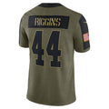 W.Football Team #44 John Riggins Olive KLUNKIM Salute To Service Retired Player Limited Jersey