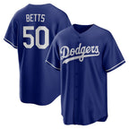Los Angeles Dodgers #50 Mookie Betts Royal KLUNKIM Alternate 2 Replica Jersey