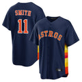 Houston Astros #11 Cam Smith Player Navy KLUNKIM Home Game Stitched Jerseys