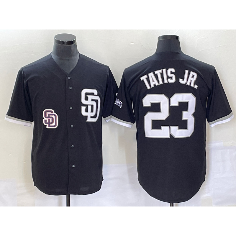 San Diego Padres #23 Fernando Tatis Jr Black KLUNKIM 2023 Cool Base Stitched Jersey
