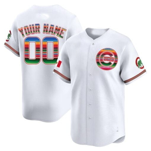 Custom Chicago Cubs Mexico Vapor Premier Limited Jersey ¨C All Stitched-White KLUNKIM