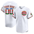 Custom Chicago Cubs Mexico Vapor Premier Limited Jersey ¨C All Stitched-White KLUNKIM