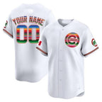 Custom Chicago Cubs Mexico Vapor Premier Limited Jersey ¨C All Stitched-White KLUNKIM