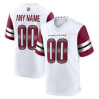 Custom W.Commanders White KLUNKIM Game Player Jersey