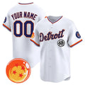 Custom Detroit Tigers x Dragon Ball White KLUNKIM Vapor Premier Limited Jersey - All Stitched