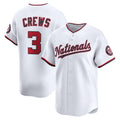 Washington Nationals #3 Dylan Crews White KLUNKIM Home Limited Player Jersey