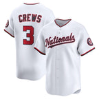 Washington Nationals #3 Dylan Crews White KLUNKIM Home Limited Player Jersey