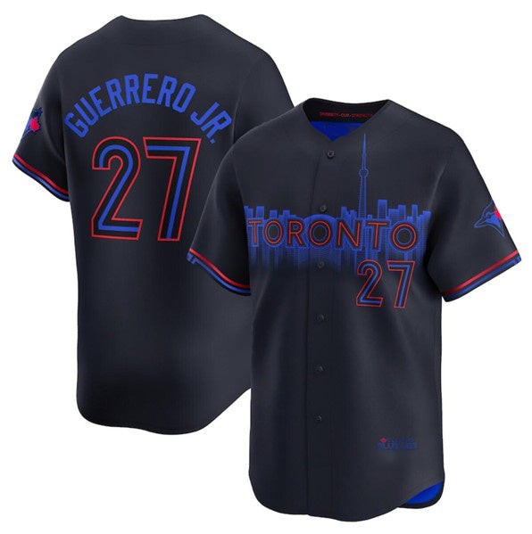Toronto Blue Jays #27 Vladimir Guerrero Jr. Black KLUNKIM 2024 City Connect Limited Stitched Jersey