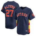Houston Astros #27 Yainer Diaz Player Navy KLUNKIM Home Limited Stitched Jerseys