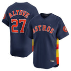 Houston Astros #27 Yainer Diaz Player Navy KLUNKIM Home Limited Stitched Jerseys