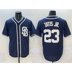 San Diego Padres #23 Fernando Tatis Jr. Navy KLUNKIM Cool Base Stitched Jersey