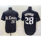 St. Louis Cardinals #28 Nolan Arenado Black KLUNKIM 'Gothic Legacy Edition' Vapor Premier Limited Stitched Jersey