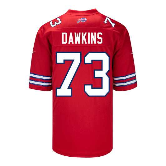 B.Bills #73 Dion Dawkins Red Game Player Jersey Football Stitched American Jerseys