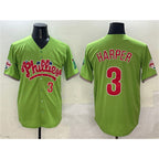 Philadelphia Phillies #3 Bryce Harper Light Green KLUNKIM Phanatic Limited Stitched Jersey