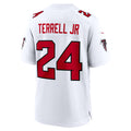 A.Falcons #24 A.J. Terrell White KLUNKIM Game Jersey