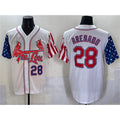 St. Louis Cardinals #28 Nolan Arenado White KLUNKIM Independence Day Vapor Premier Limited Stitched Jersey
