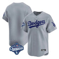 Los Angeles Dodgers Blank Player Gray KLUNKIM Limited Home World Series Meet Stitched Jerseys