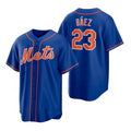 New York Mets #23 Javier Baez Royal KLUNKIM Replica Alternate Jersey