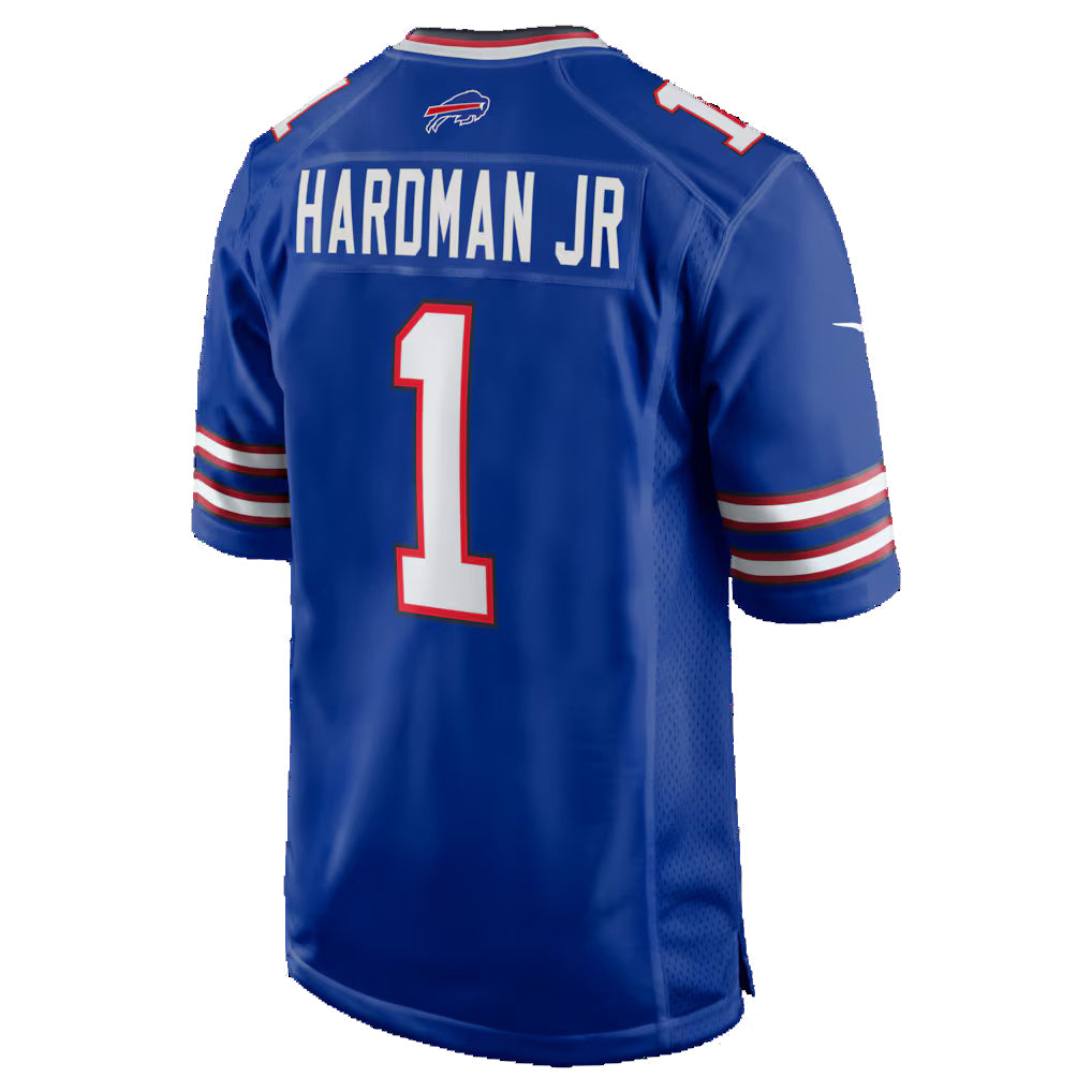 B.Bills #1 Mecole Hardman Royal KLUNKIM Team Game Jersey