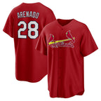 St. Louis Cardinals #28 Nolan Arenado Red KLUNKIM Alternate Official Replica Player Jersey