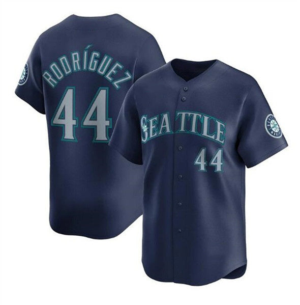 Seattle Mariners #44 Julio Rodr¨ªguez Navy KLUNKIM Limited Stitched Jersey