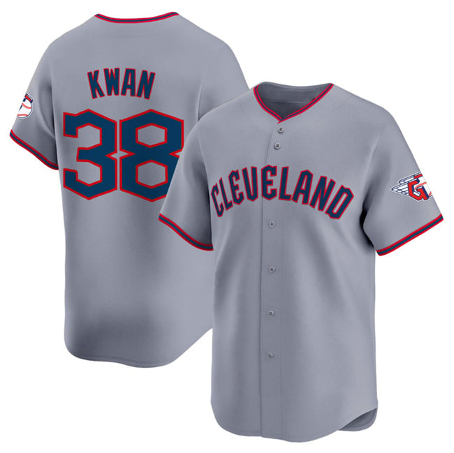 Cleveland Guardians #38 Steven Kwan Gray KLUNKIM 2025 Alternate Limited Stitched Jersey