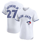 Toronto Blue Jays #27 Vladimir Guerrero Jr. White KLUNKIM Home Elite Player Jersey
