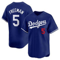 Los Angeles Dodgers #5 Freddie Freeman Royal KLUNKIM Limited Stitched Jersey 2