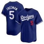 Los Angeles Dodgers #5 Freddie Freeman Royal KLUNKIM Limited Stitched Jersey 2