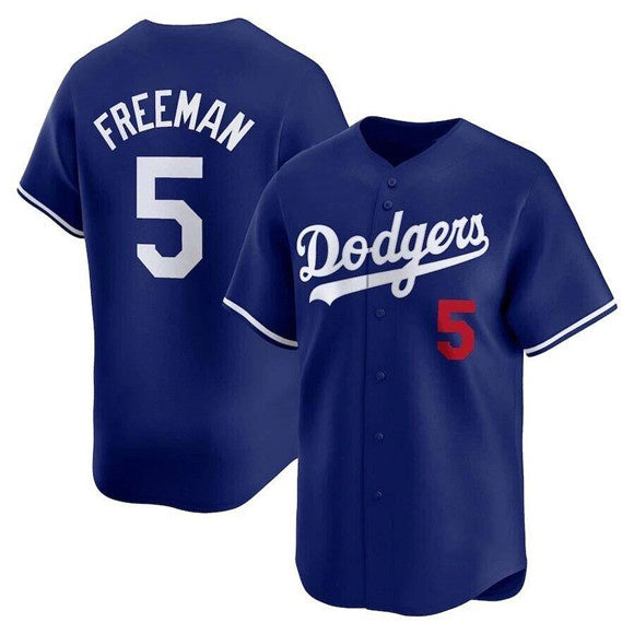 Los Angeles Dodgers #5 Freddie Freeman Royal KLUNKIM Limited Stitched Jersey 2