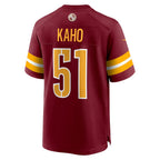 W.Commanders #51 Ale Kaho Burgundy KLUNKIM Team Game Jersey